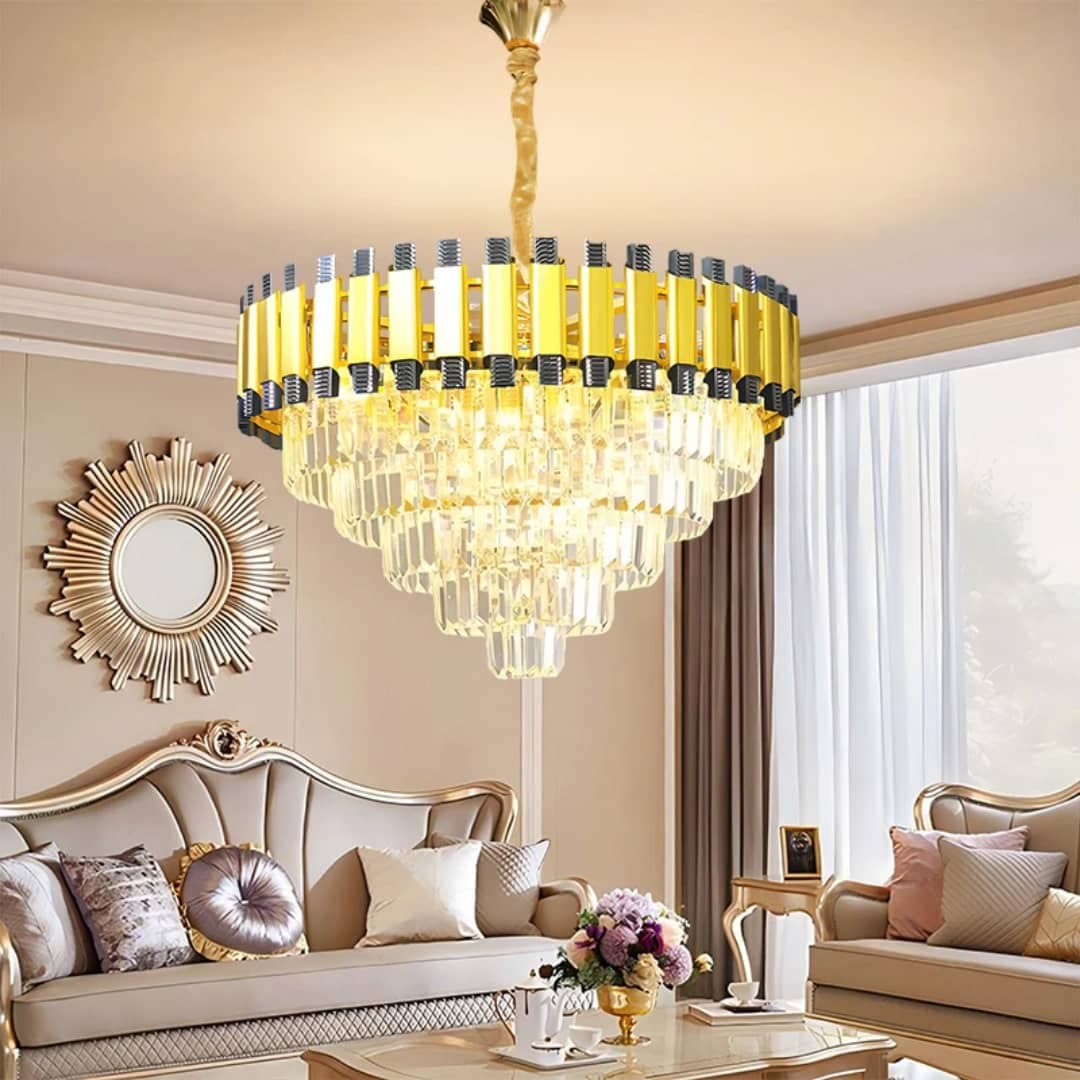 Modern Luxury Crystal Chandelier for Living Room, Dining Room, Bedroom, and Entryway - View 1