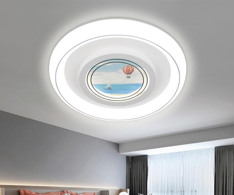 Modern Scenic LED Ceiling Light – Decorative Flush Mount with Art-Inspired Design. - View 1