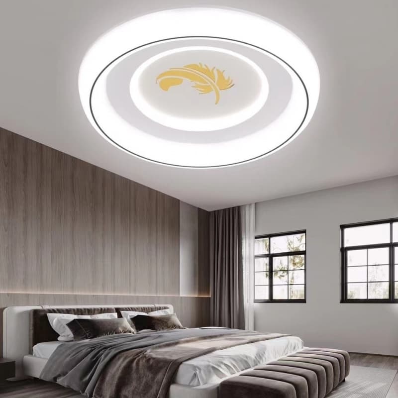 Modern Ceiling Light Fittings – Feather Design LED Ceiling Fittings for Bedroom &amp; Kitchen.  - View 1