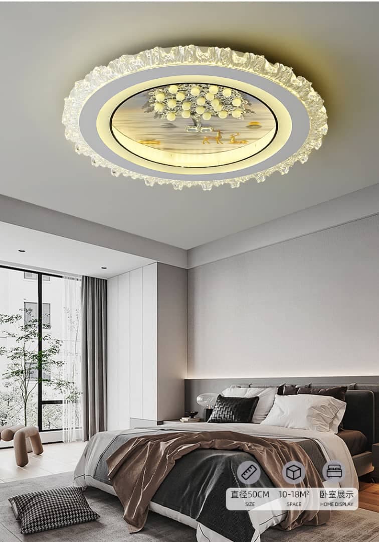 Luxury LED Ceiling Light – Minimalist Ring Fixture for Living Room &amp; Bedroom. - View 1