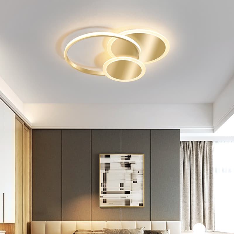 Premium Gold LED Ceiling Light for Living Room &amp; Bedroom. - View 1