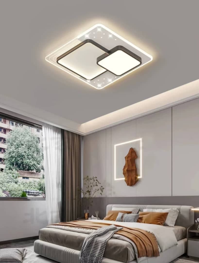 Modern Ceiling Light Fittings with Starlight Detail – Elegant LED Light for Home Interiors.  - View 1