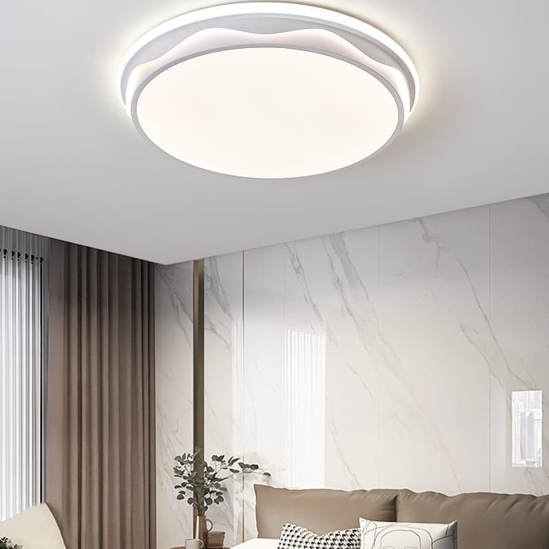 Round LED Light Fittings for Ceiling - Decorative Ceiling Fitting for Living Room, Bed Room &amp; Hallway. - View 1