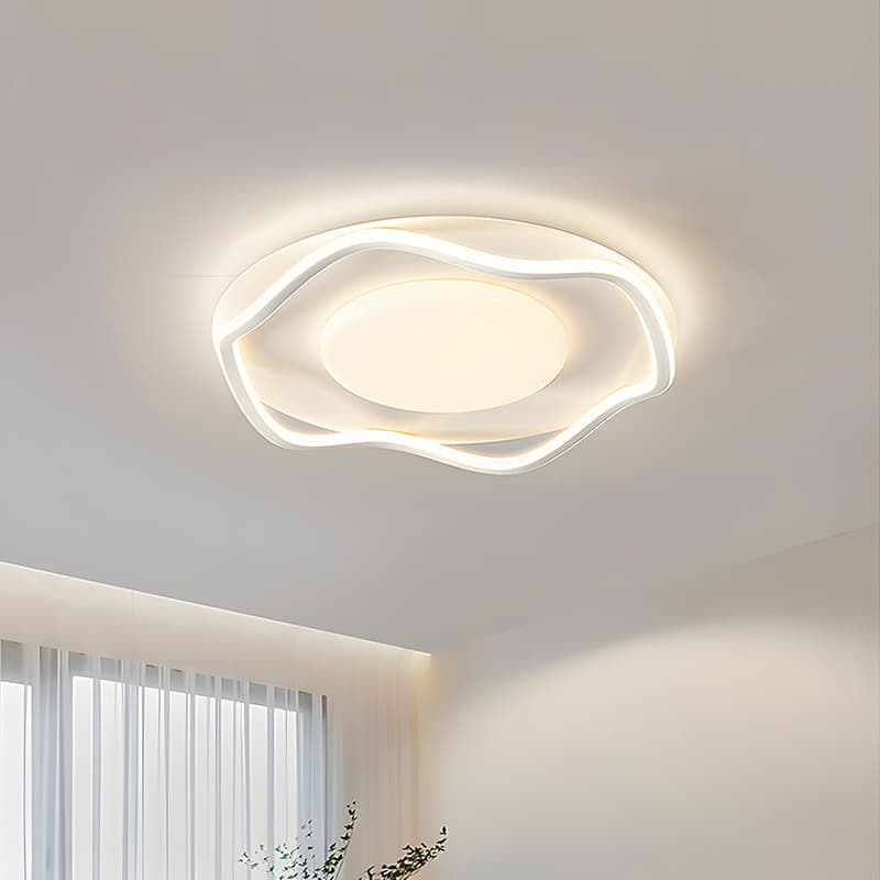 Wave Design LED Ceiling Lamp – Modern Ceiling Light Fittings for Living Room &amp; Bedroom. - View 1