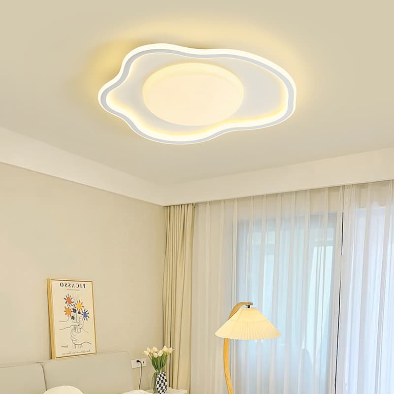 Stylish Decorative Ceiling Fittings – Wavy LED Cloud Design for Bedroom &amp; Living Room.  - View 1