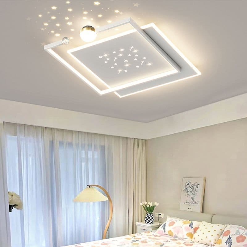 Crystal Accent LED Ceiling Light – Elegant Ceiling Fittings for Living Room, Hallway &amp; Dining Area.  - View 1