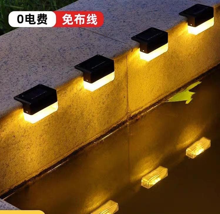 Modern Solar Wall Light Outdoor – Dual-Mode LED Lamp with Warm White & RGB Colors.  view 2