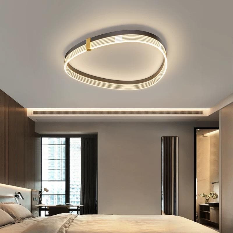 Energy-Efficient Nordic LED Ceiling Light – Sleek Flush Mount Design.  - View 1