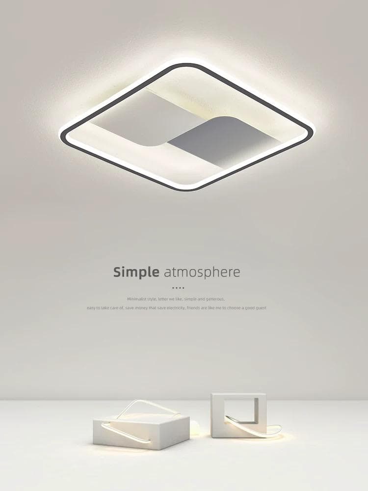 Modern Round LED Ceiling Light – Nordic Style Flush Mount.  - View 1