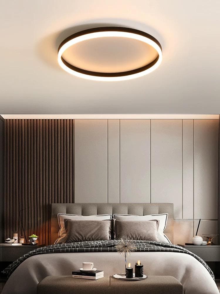 Modern Ring LED Ceiling Light – Nordic Flush Mount Fixture.  - View 1