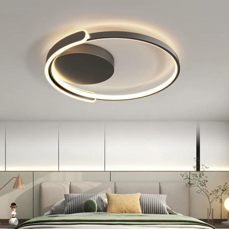 Nordic LED Ceiling Light – Modern Flush Mount with Crystal Accents for Bedroom &amp; Living Room. - View 1