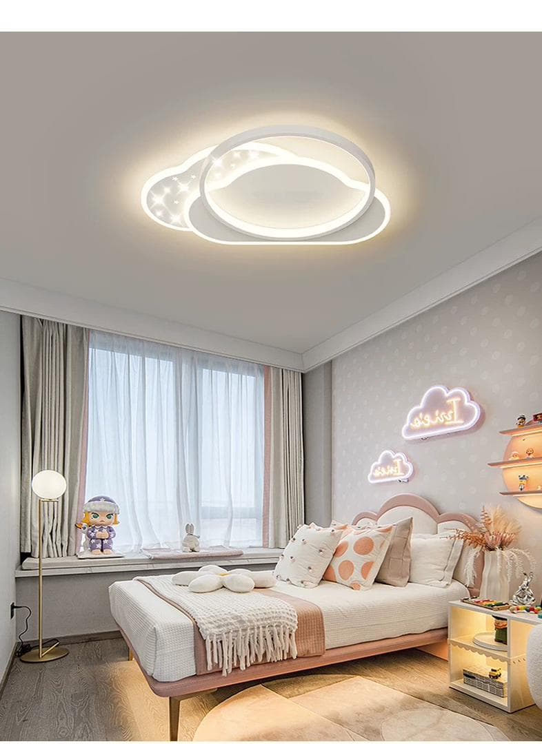 Premium Nordic LED Ceiling Light – Perfect for Bedroom or Living Room.  - View 1