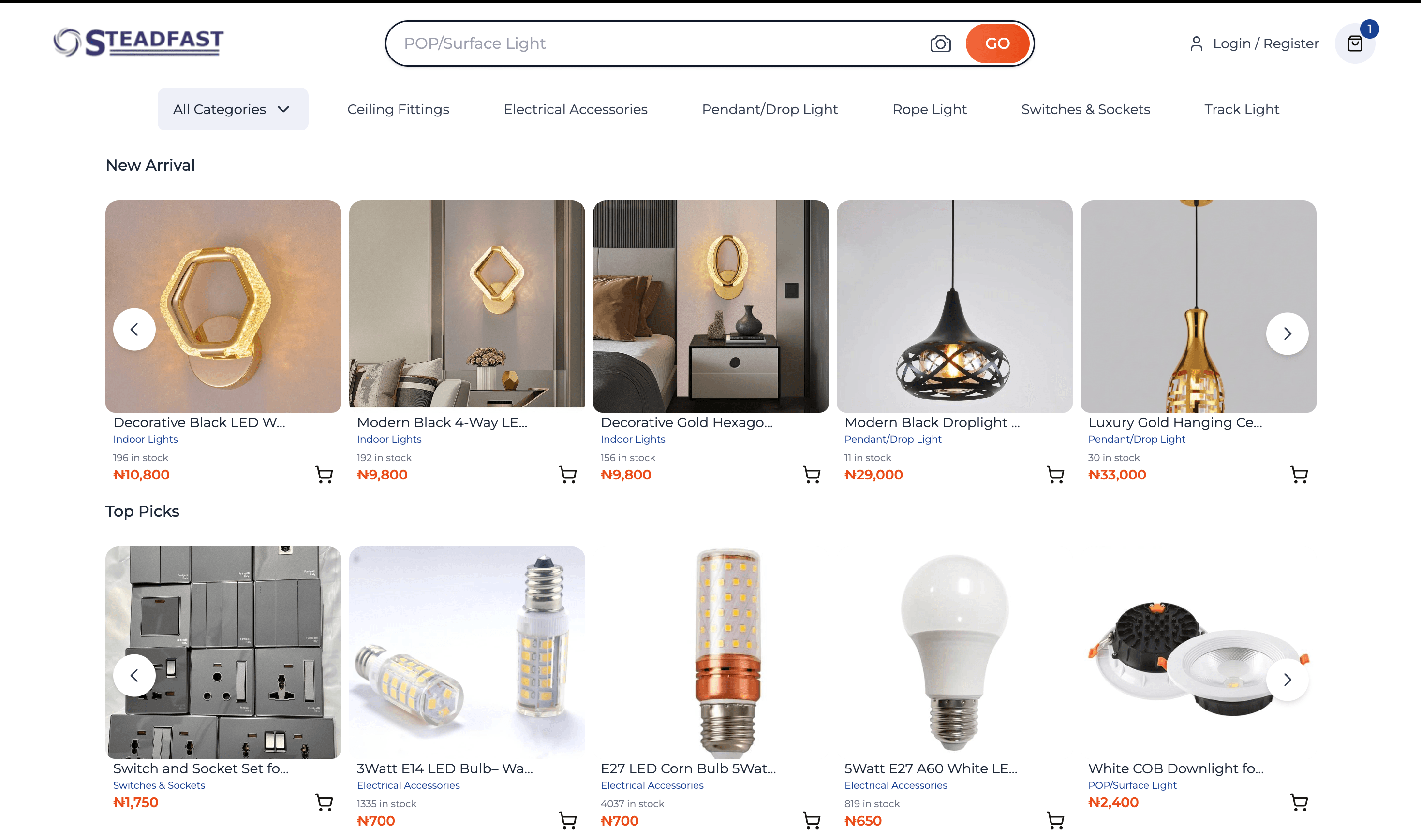 Bedside/Table Light Guide for Imo State: Buy Quality Lighting Materials from Steadfast International