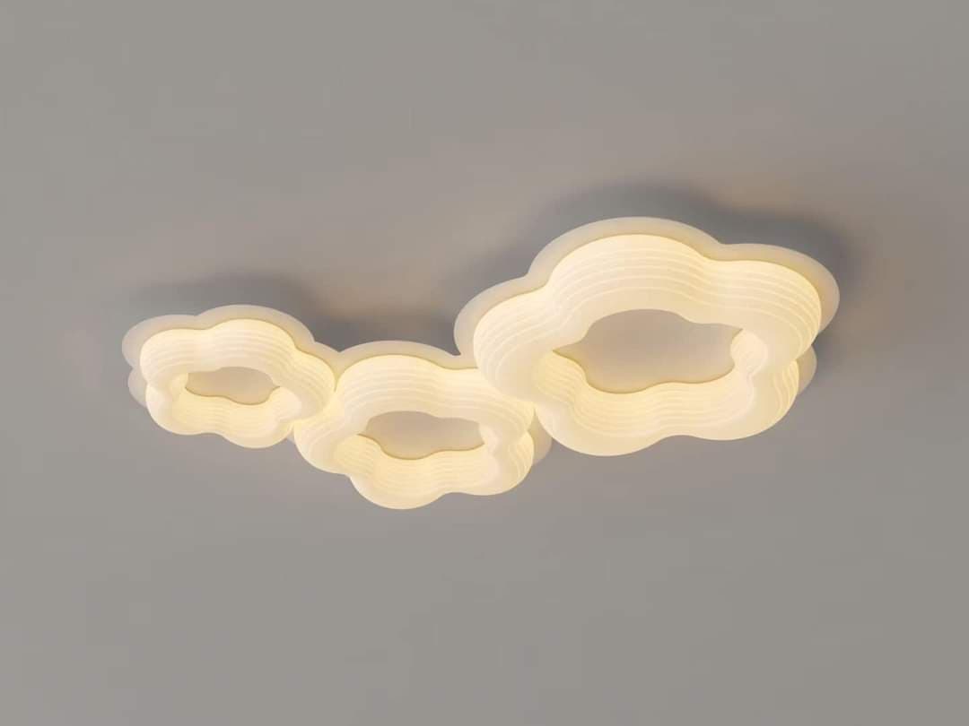 Decorative 1050mm 3-in-1 LED Ceiling Light for Bedroom, Living Room and Office - View 1