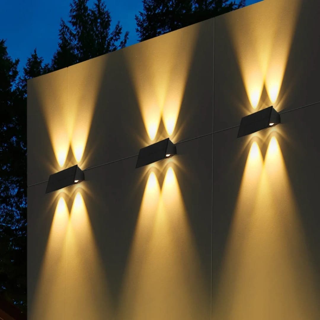 Matte Black Outdoor LED Wall Light – Waterproof Up & Down Exterior Light Bring a touch of luxury for Home Exteriors. - View 1