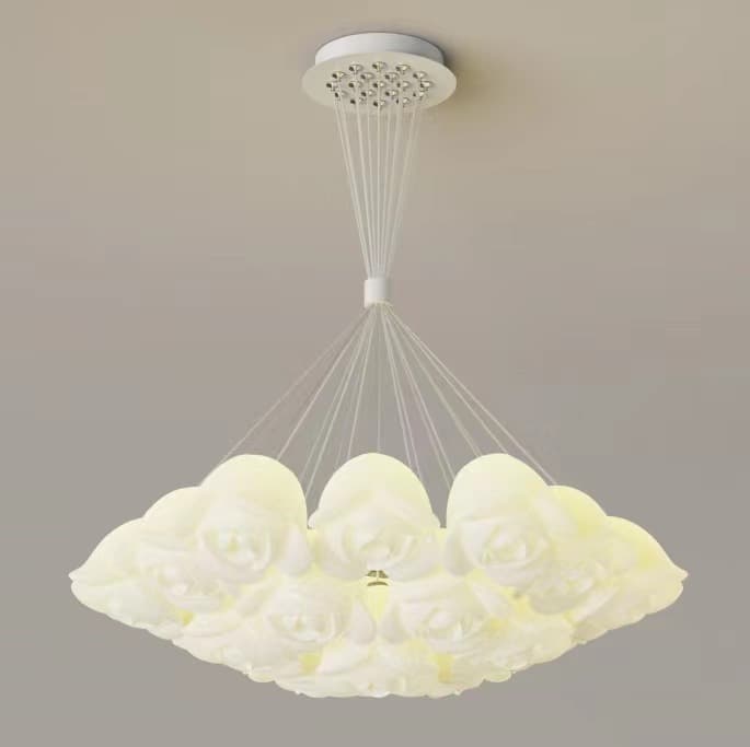 19 HEADS 700MM X 1000MM Nordic Chandelier - IRON & ACRYLIC (BULBS not included). - View 1