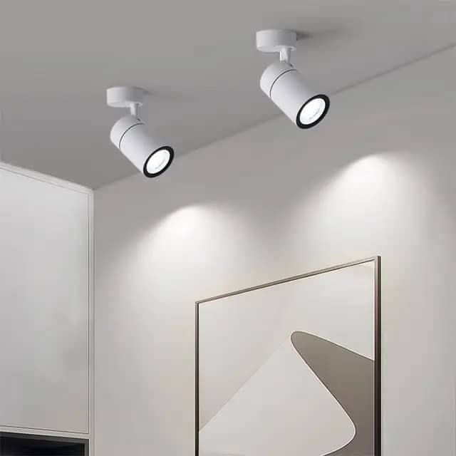 White 20W LED Surface Track Light- Adjustable Surface Ceiling Spotlight for Home & Commercial Use. - View 1