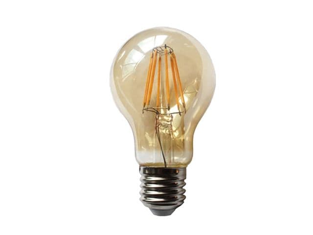 4Watt E27 A60 LED Filament Bulb– Warm White Vintage Style for Modern Interiors. - View 1