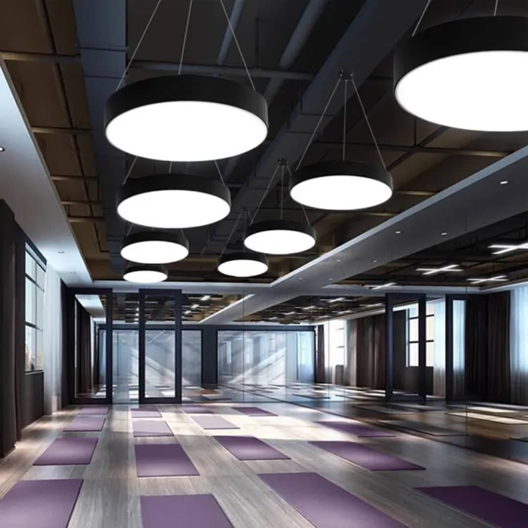 600MM Nordic Led Chandelier Light - IRON ART, BLACK (SINGLE COLOR) - View 1