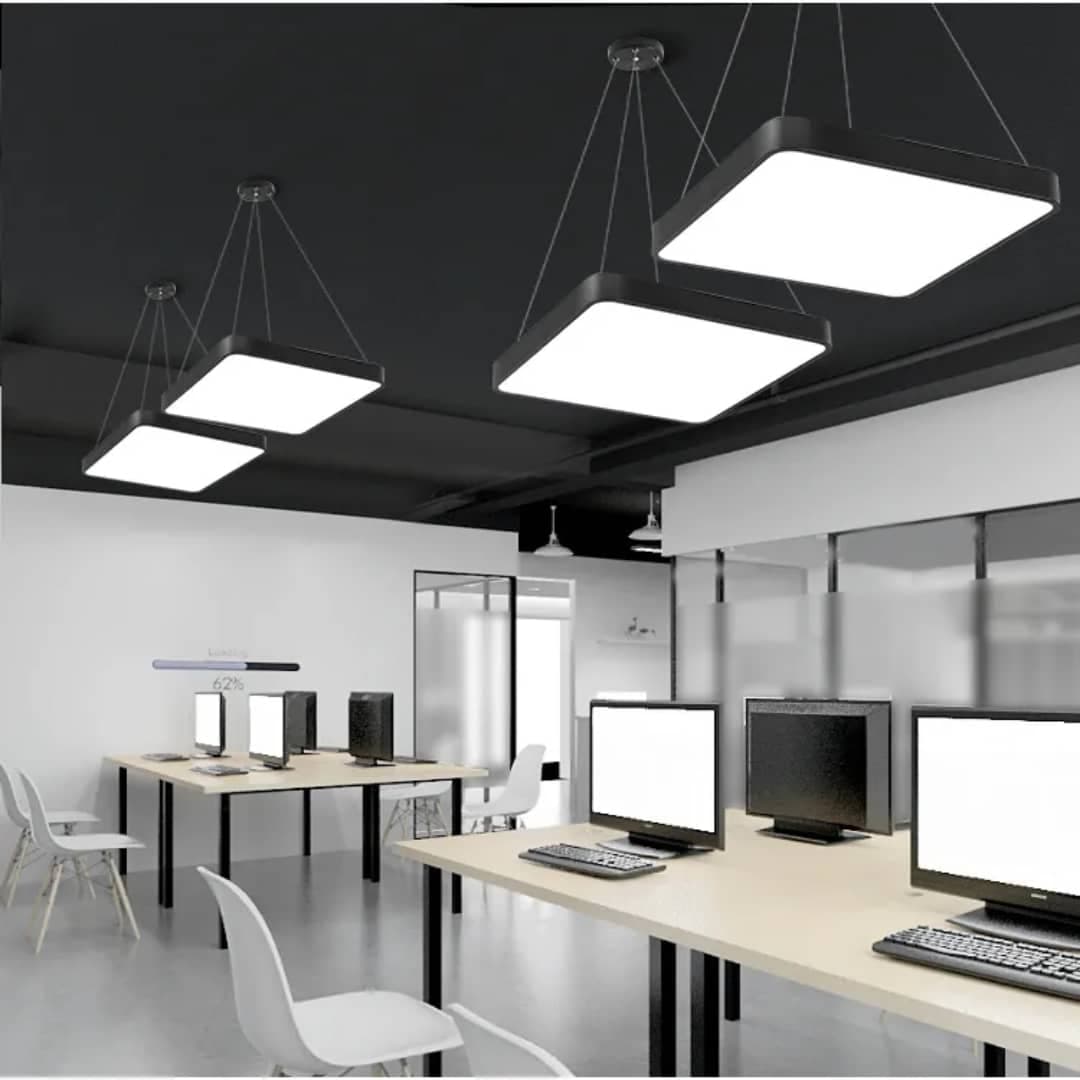 600MM Nordic Led Chandelier Light - IRON ART, BLACK (SINGLE COLOR). - View 1