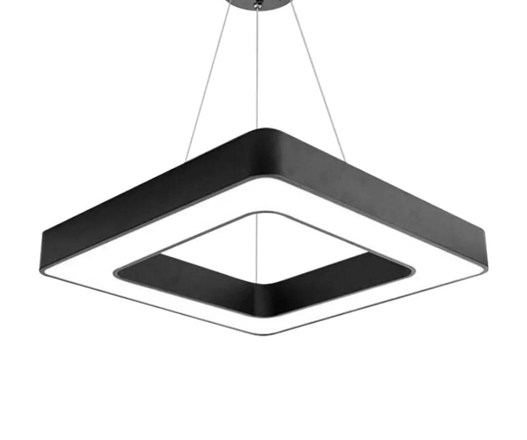 600MM Nordic Led Chandelier Light - IRON ART, BLACK (SINGLE COLOR). - View 1