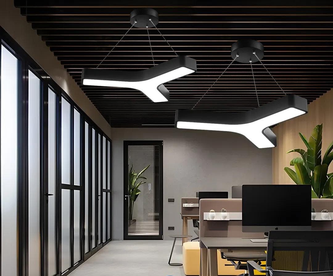 600MM Nordic Led Chandelier Light - IRON ART, BLACK (SINGLE COLOR). - View 1