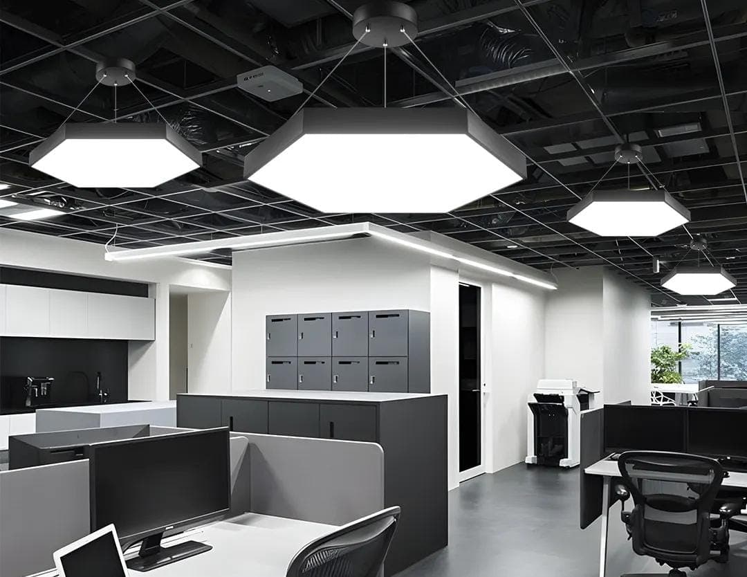 600MM Nordic Led Chandelier Light - IRON ART, BLACK (SINGLE COLOR). - View 1