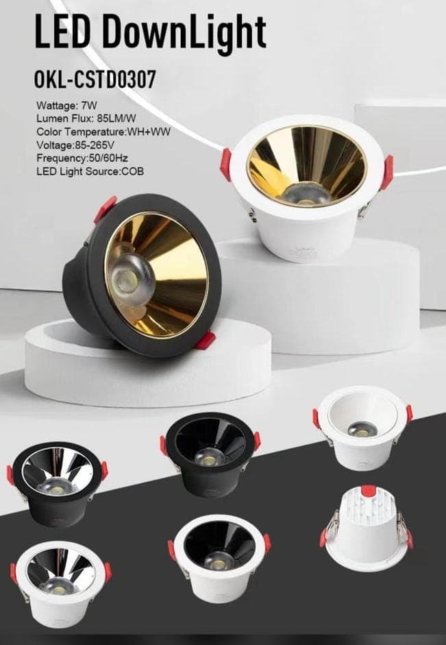 Durable & Sleek 7W LED POP Ceiling Spot Light for Living Room, Kitchen, and Workplace - View 1