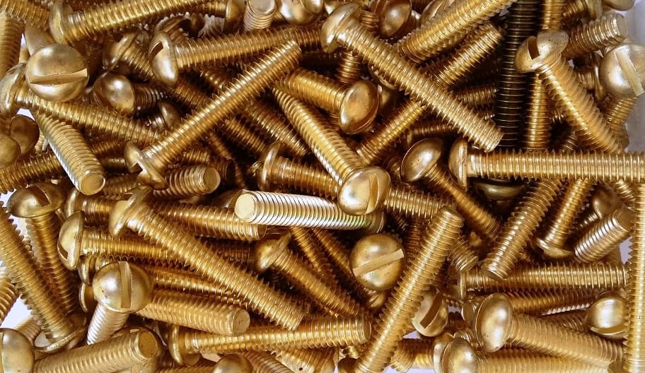 High-Quality Golden Brown Brass Screws for Electrical Lighting Accessories and Home Installations. - View 1