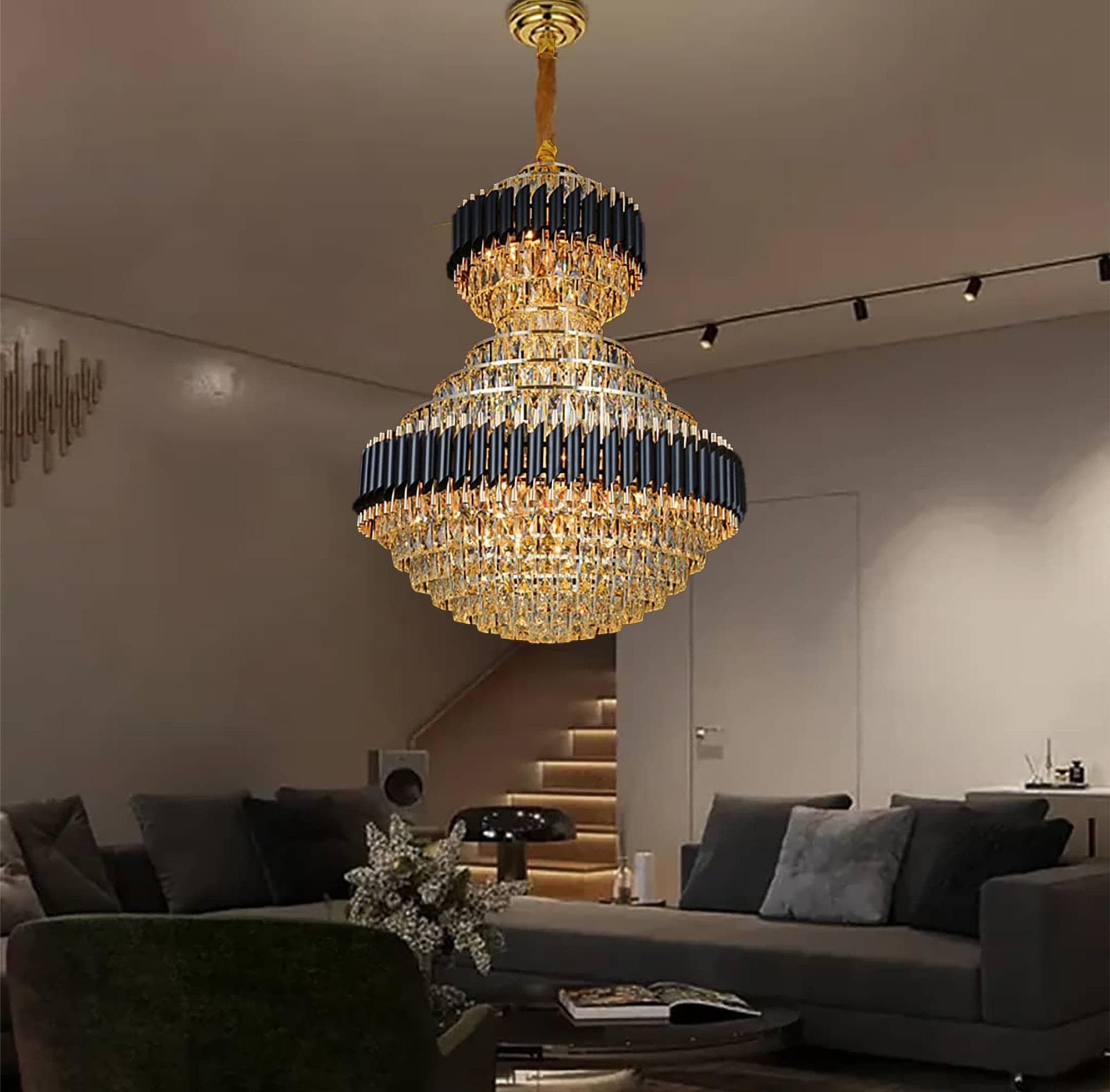 Luxury crystal chandelier, Elegant and Modern Lighting for Bedroom, Living Room and Dining. - View 1