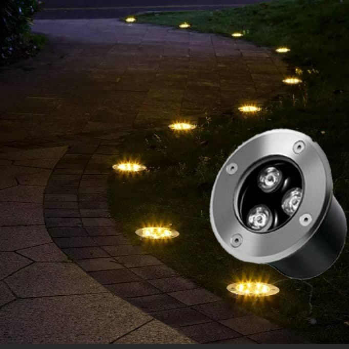 Weather-Resistant LED Floor Light– Modern Outdoor Pathway Lighting. - View 1