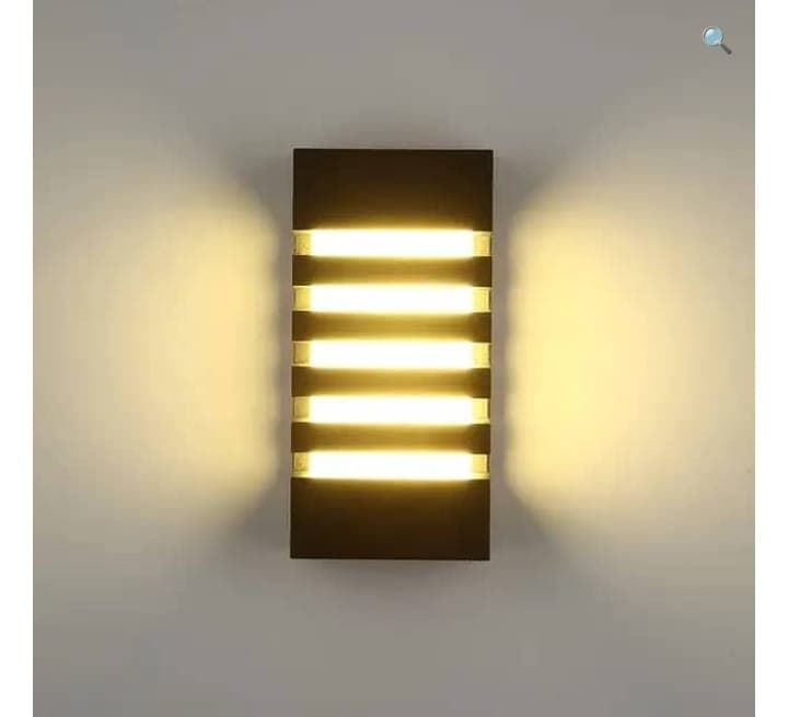 Modern Cylindrical Cast Metal Outdoor Wall Light with Ribbed Glass Waterproof, Stylish Lighting for Home, Garage & Front Door - View 1
