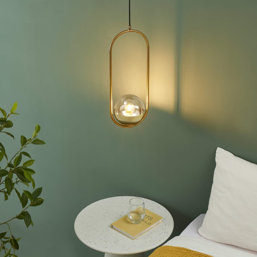 Round Bulb Hanging Drop Light- Versatile Decorative Pendant for Modern Homes. - View 1
