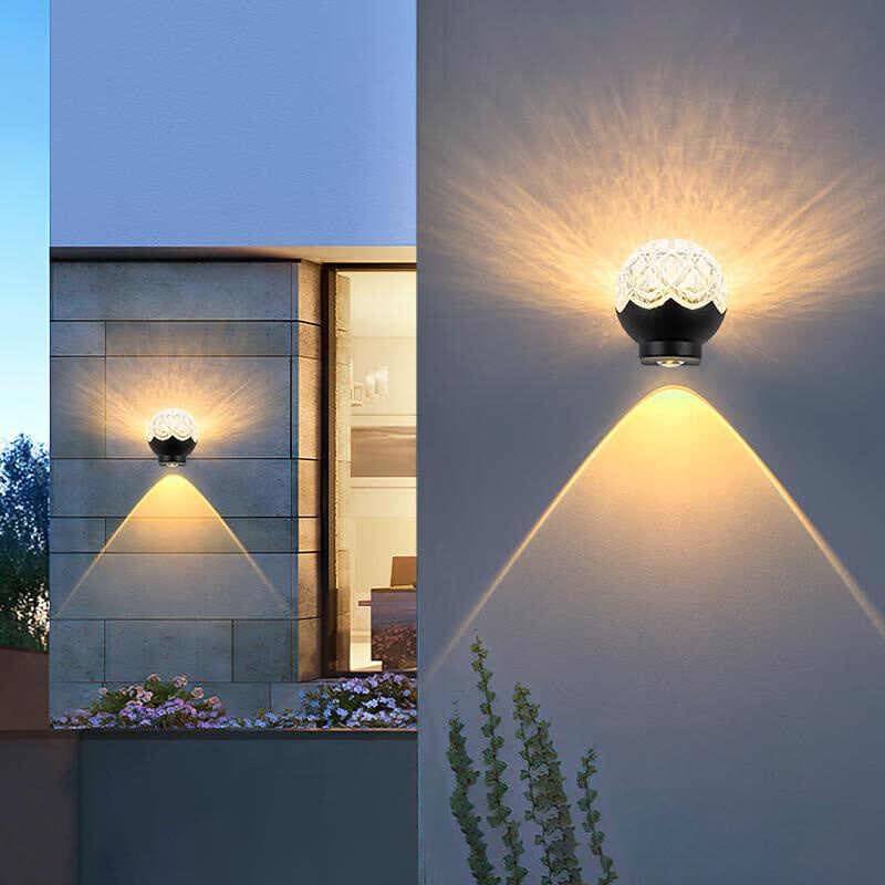 Modern Black Outdoor Wall Light Waterproof Contemporary Design for Walls, Garage, Front Door & Pathways. - View 1