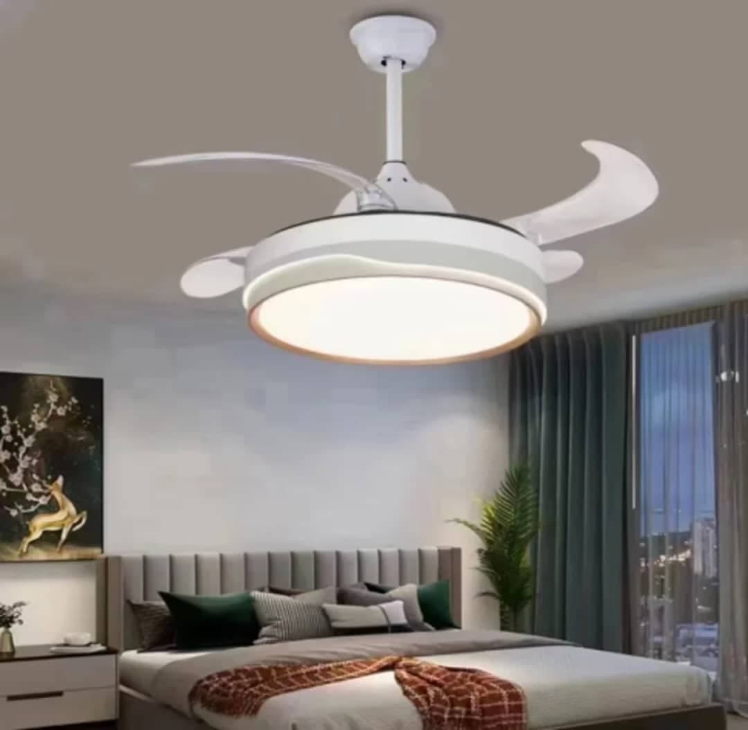 Ceiling Fan with LED Lighting, Silent Copper Motor & Bluetooth Audio. - View 1