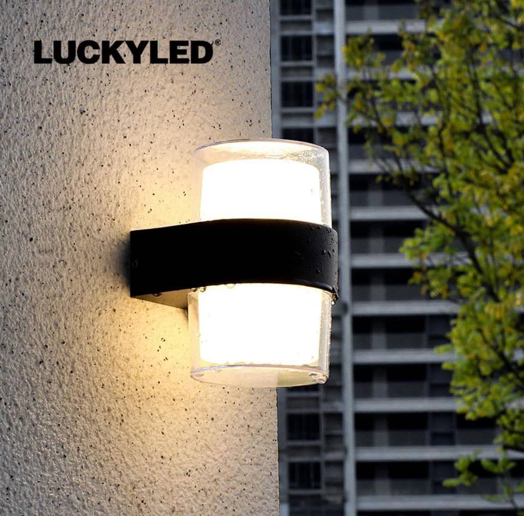 Modern Matte Black Cylindrical LED Outdoor Wall Light Waterproof Elegant Design for Offices, Garage, Front Door & Stairways - View 1