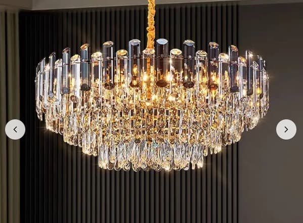 Modern Crystal Ceiling Chandelier for Large Living Rooms and Lounges. - View 1