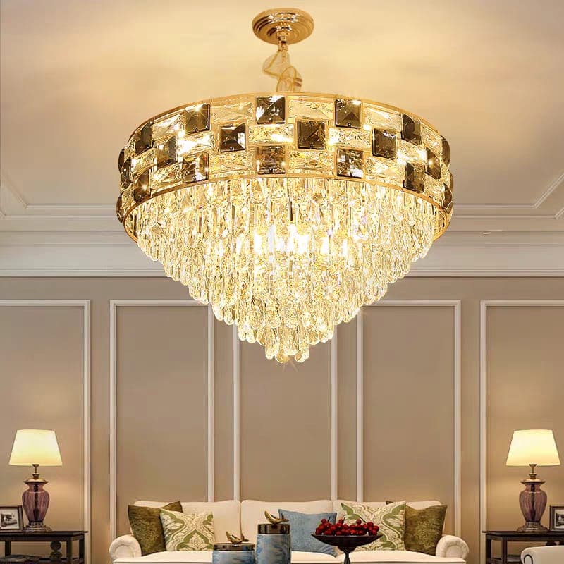Elegant Scalloped Glass Chandelier for Modern Luxury Homes. - View 1