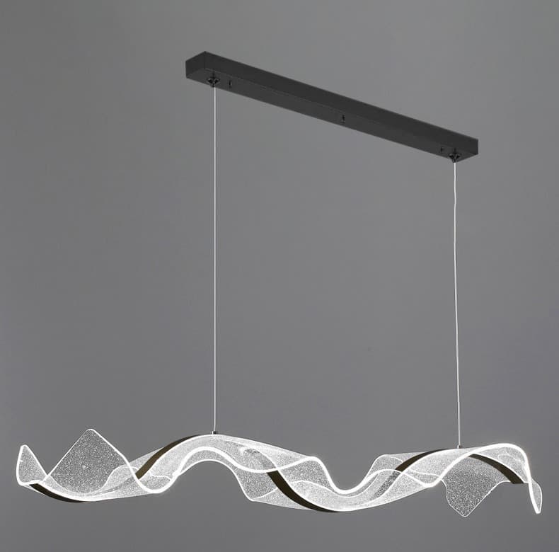 Elegant Nordic Wave LED Pendant Light for Modern Interiors. - View 1