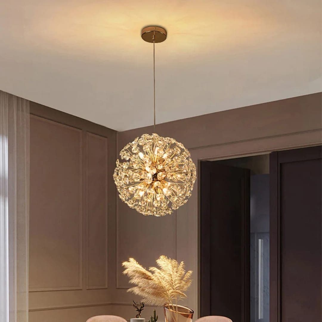 Luxury Gold Crystal Chandelier – Elegant Nordic-Style Ceiling Light. - View 1