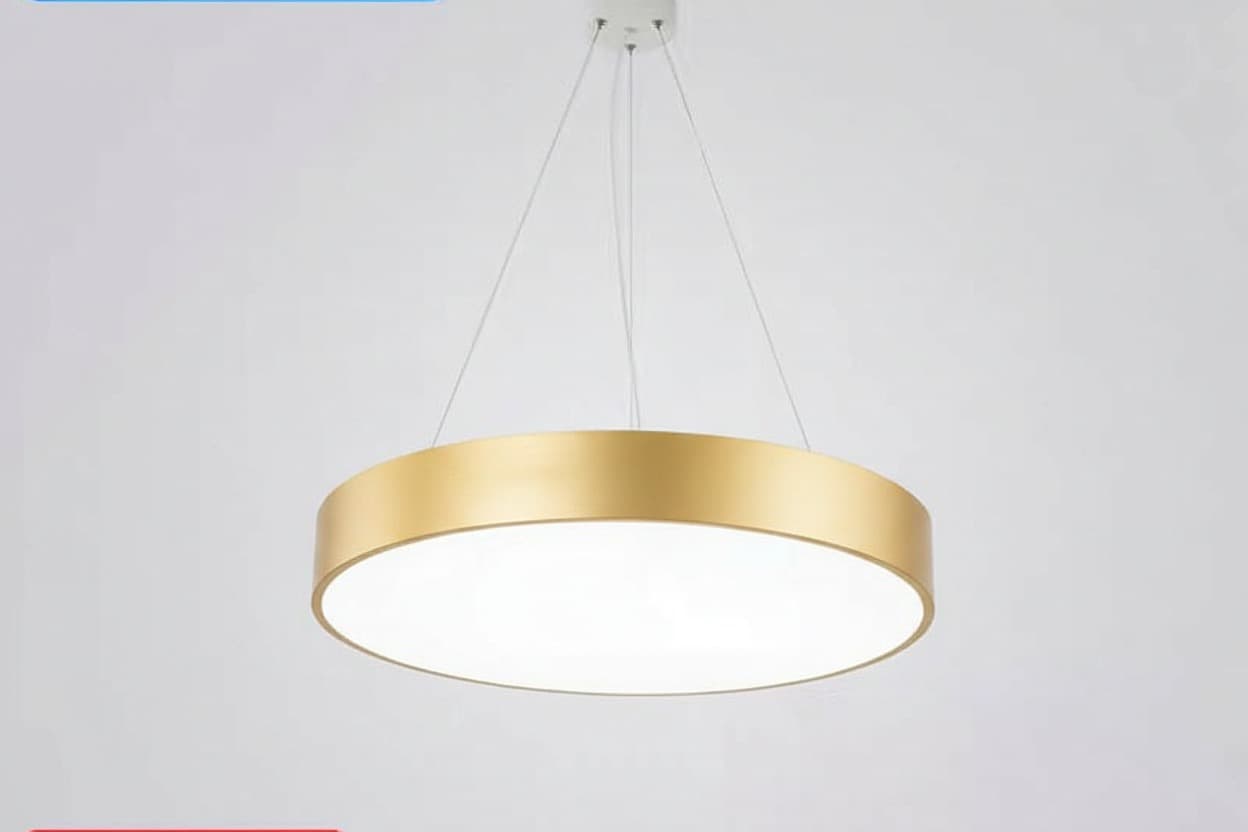 Luxury Champagne Gold Ceiling Light | Nordic LED Hanging Chandelier. - View 1