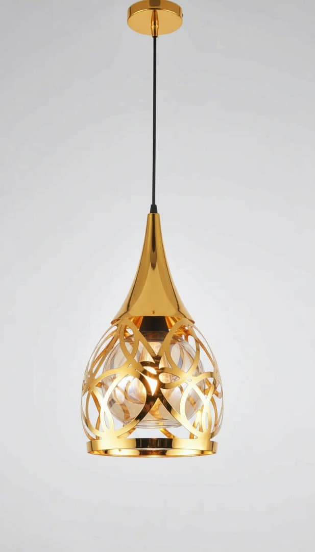 Premium Gold Hanging Light for Modern Homes. - View 1