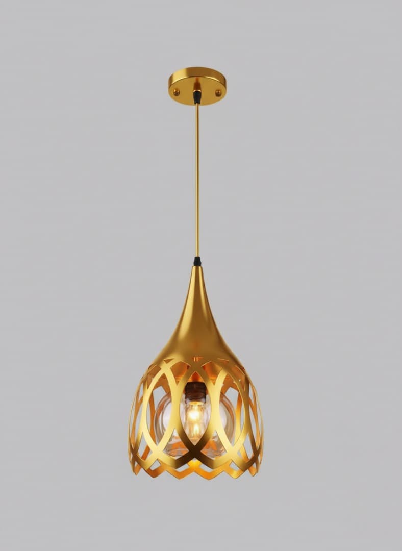 Premium Gold Hanging Light for Modern Homes. - View 1