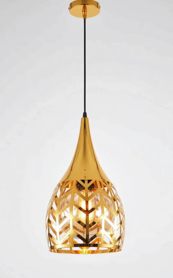 Luxury Indoor Gold Pendant Lighting for Cafés and Restaurants. - View 1