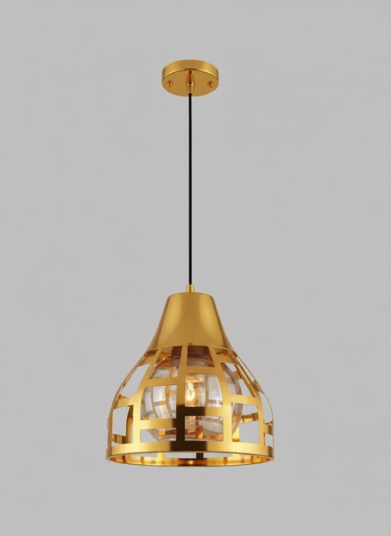 Luxury Indoor Gold Pendant Lighting for Cafés and Restaurants. - View 1