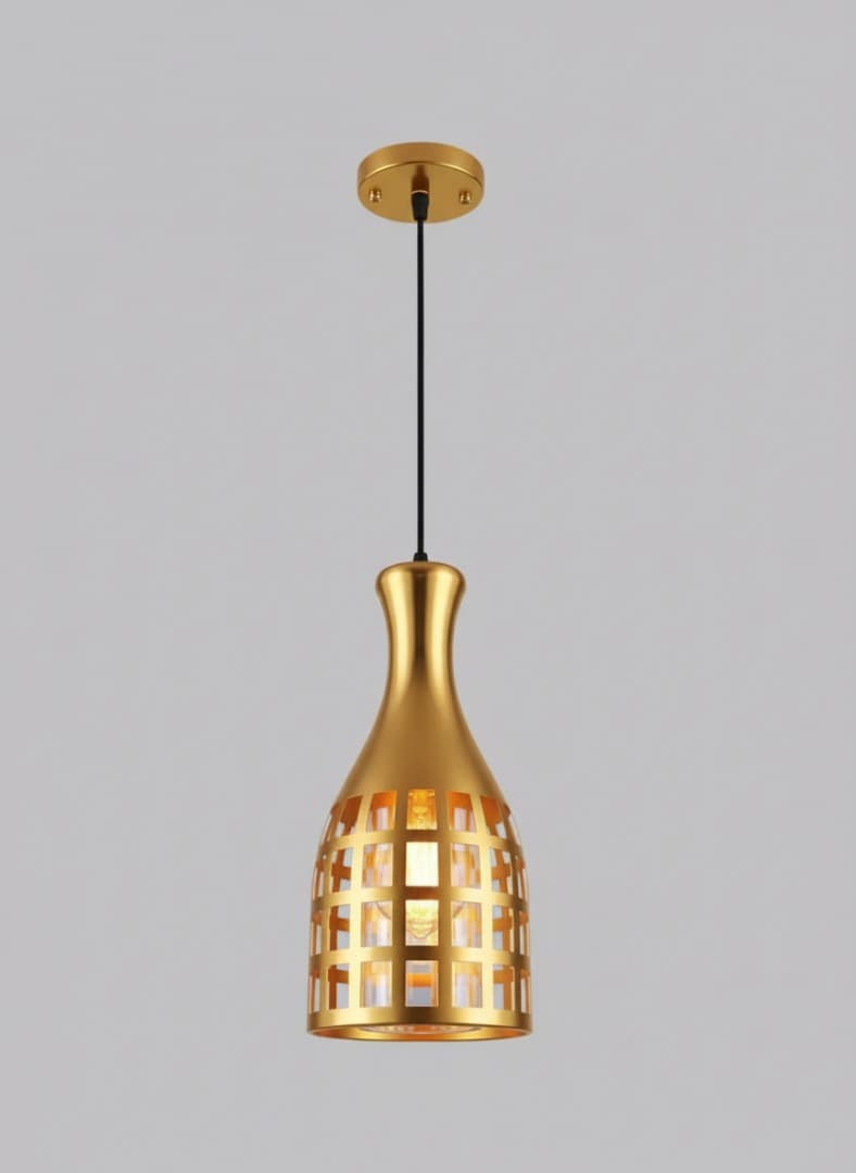 Elegant Gold Drop Light Chandelier for Dining Area. - View 1