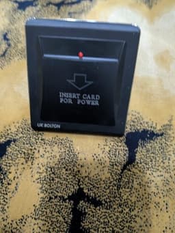 Black Hotel Key Card Power Switch | Hospitality Energy Saving Power Card Switch. - View 1
