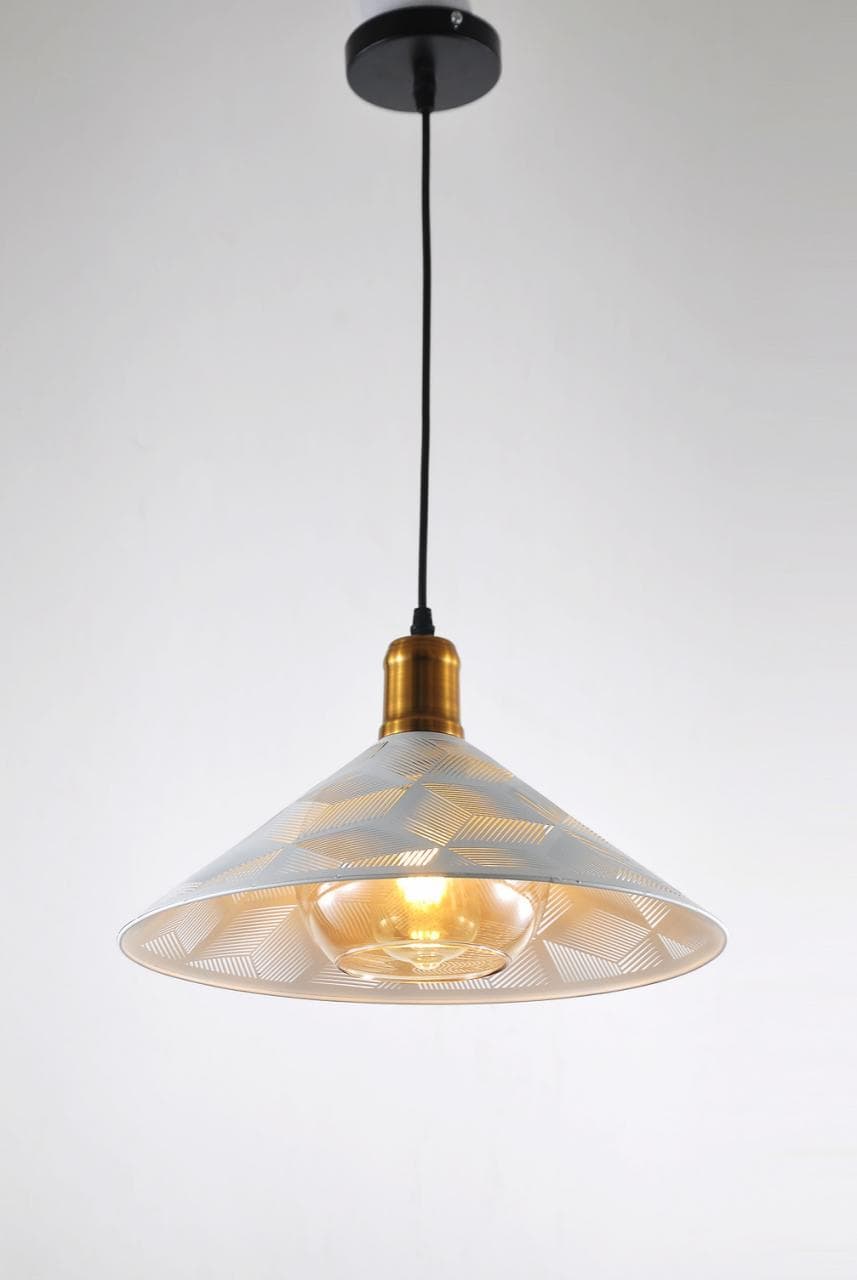 Modern Metal Cone Pendant Light – Sleek Home & Office Lighting. - View 1