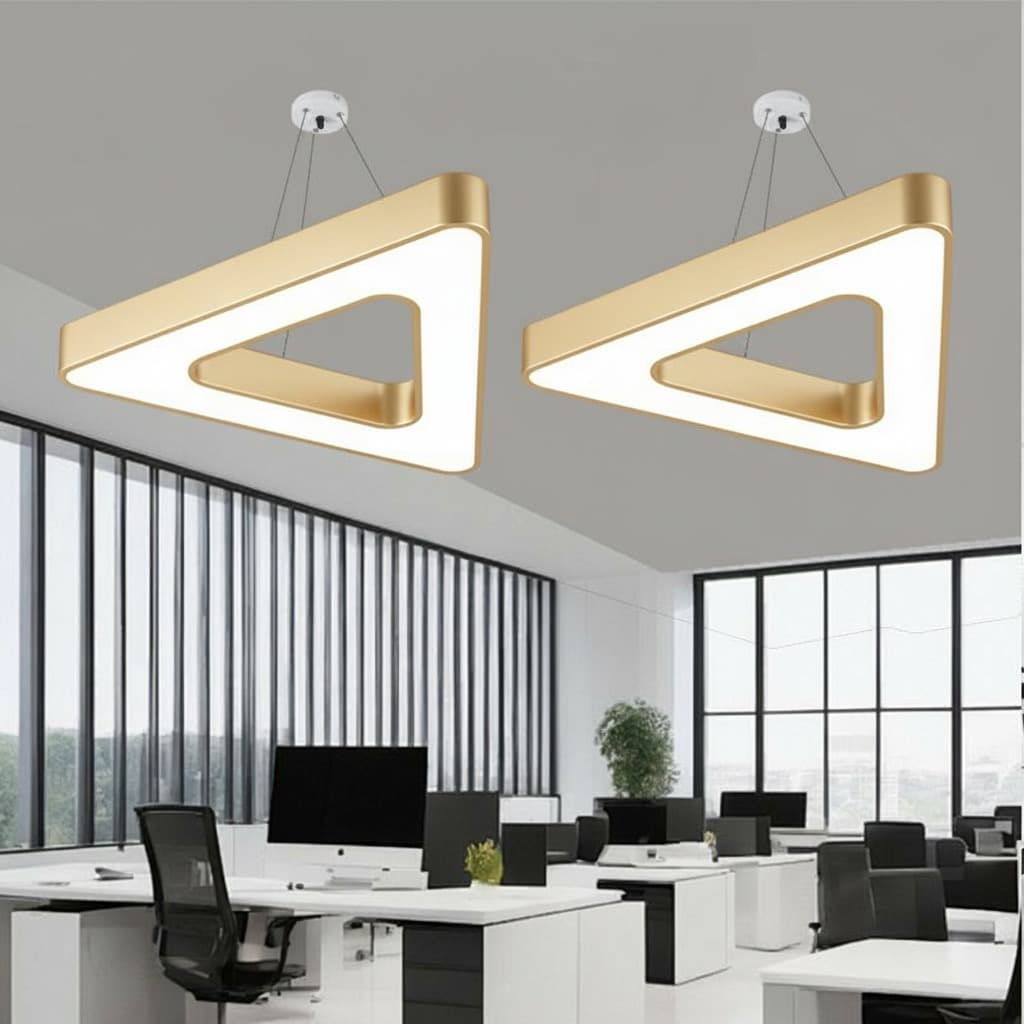 Energy Saving LED Office Bar Light Gold – Nordic Ceiling Fixture. - View 1