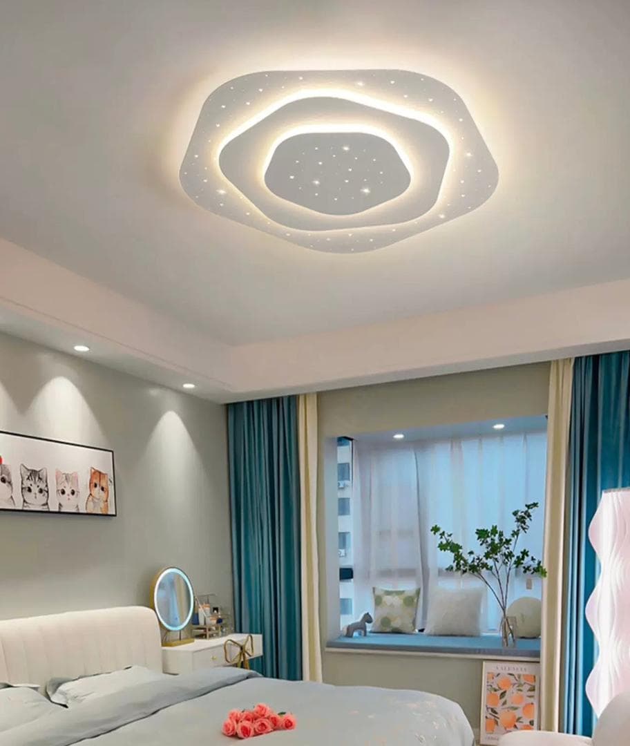 Starry Sky Ceiling Light – Modern LED Flush Mount for Bedrooms. - View 1